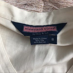 Vineyard Vines Tops - Vineyard Vines Silk Top ruffle neck size 8 beige Vineyard Vines Tops - Vineyard Vines Silk Top ruffle neck size 8 beige